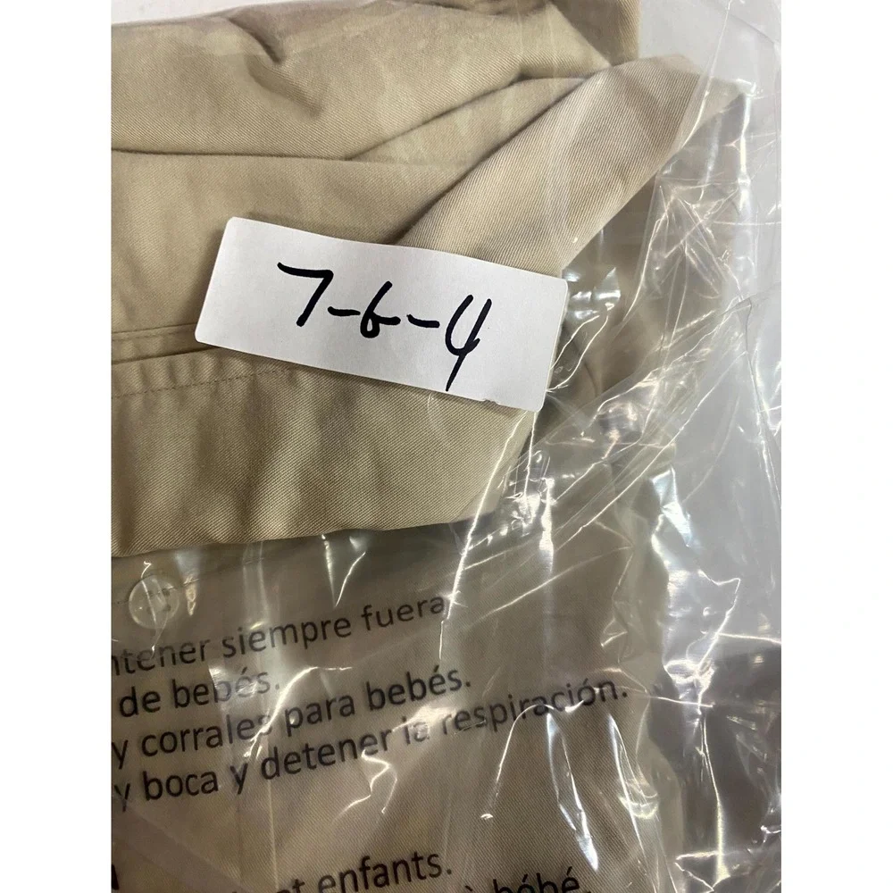 Ralph Lauren Blake Shirt Mens Large Tan Cotton Pony Pleated Back Button Down